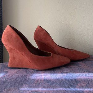 SARTO SUEDE PUMP 3" HEEL SZ 5